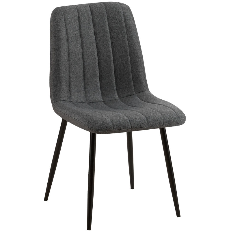Tissu pour chaise Dijon gris foncé