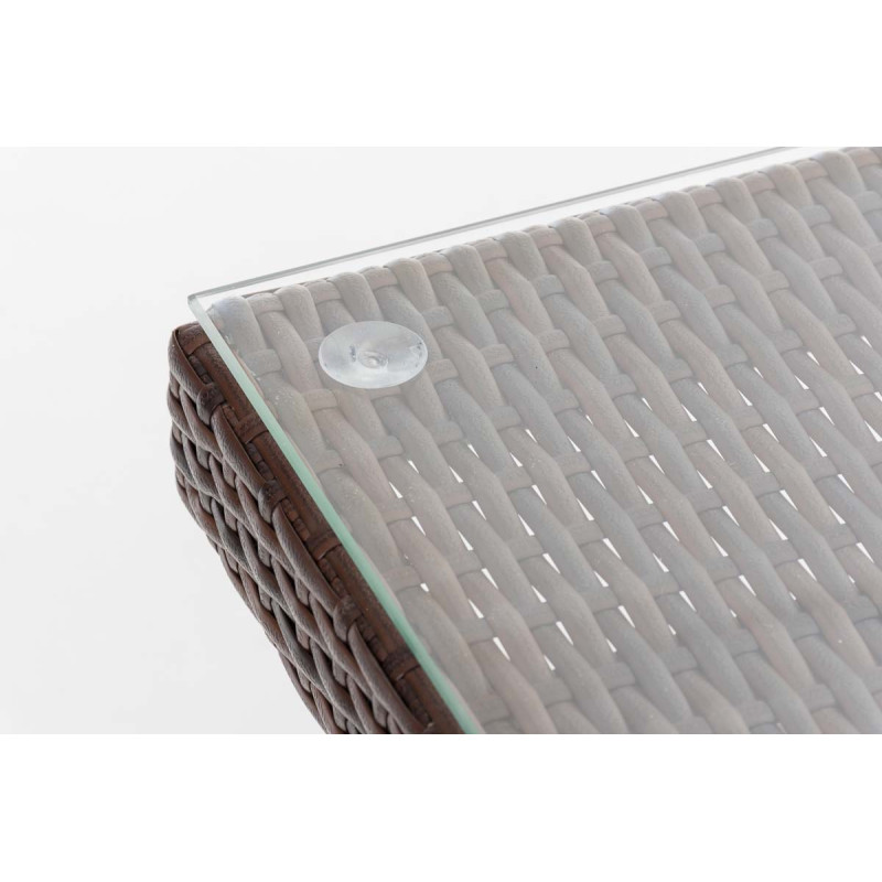 Table d'Avignon, 180 cm, brun moucheté