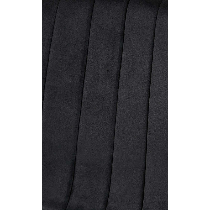 Chaise Dijon en velours noir
