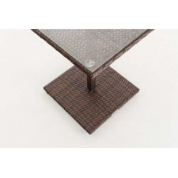 Mesa Palermo, marrón jaspeado