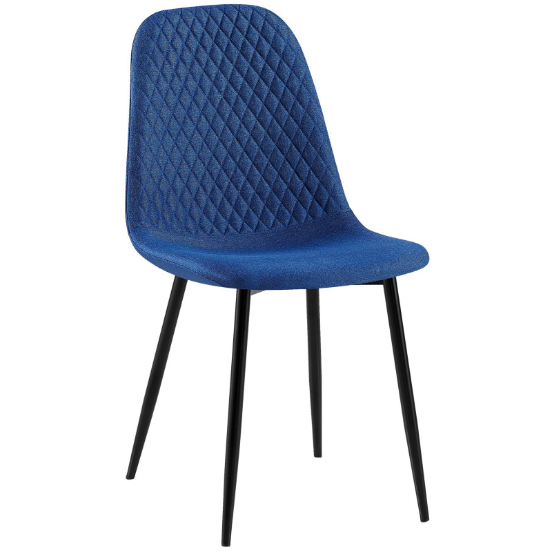 Chaise Giverny en tissu bleu