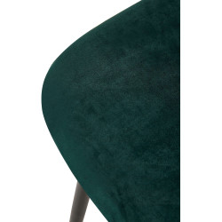 Chaise Giverny en velours vert