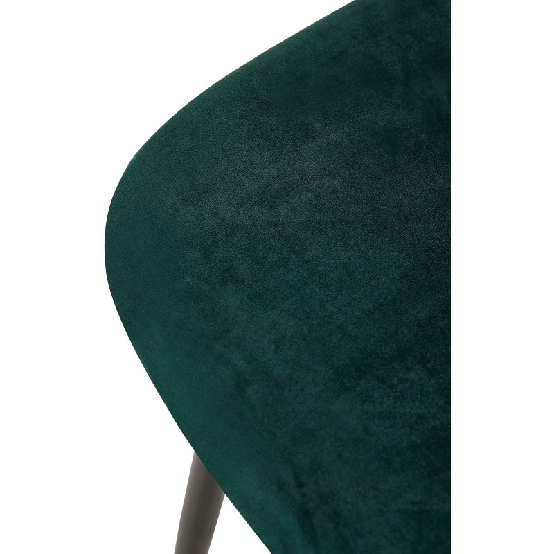 Chaise Giverny en velours vert