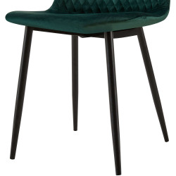 Chaise Giverny en velours vert