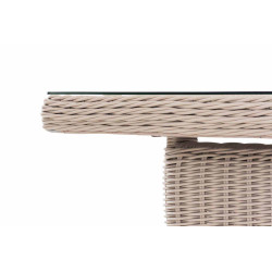 Mesa Fontana XL, blanco perla