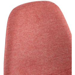 Chaise de salle à manger Napier en tissu orange