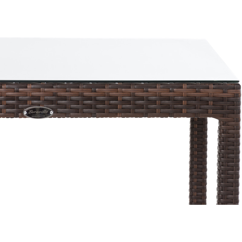 Table Alia, brun moucheté