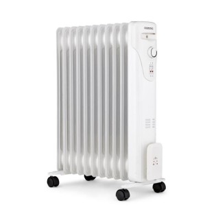 Radiateur Èlectrique bain d'huile 2500W OCEANIC - 3 puissances - 11 ÈlÈments - Blanc - Mobile