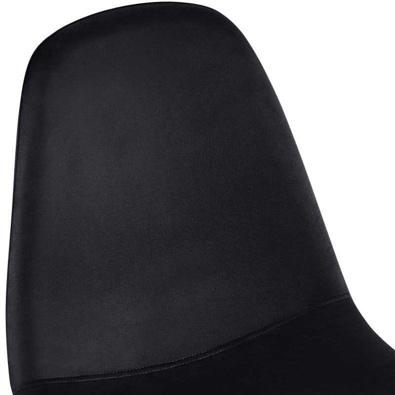 Chaise de salle à manger Napier en velours noir
