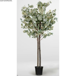 Arbre Home ESPRIT Polyester Bois Ciment Eucalyptus 90 x 90 x 180 cm