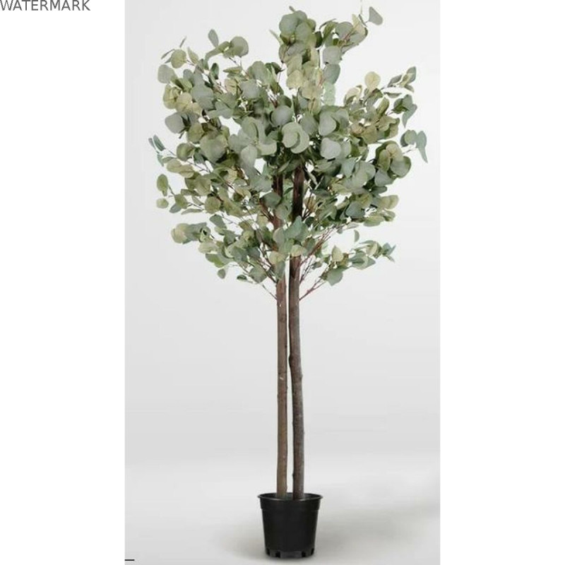 Arbre Home ESPRIT Polyester Bois Ciment Eucalyptus 90 x 90 x 180 cm