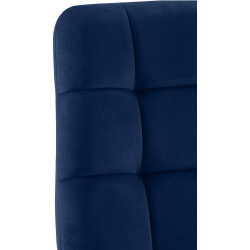 Lot de 2 chaises de salle à manger Tilde en velours bleu