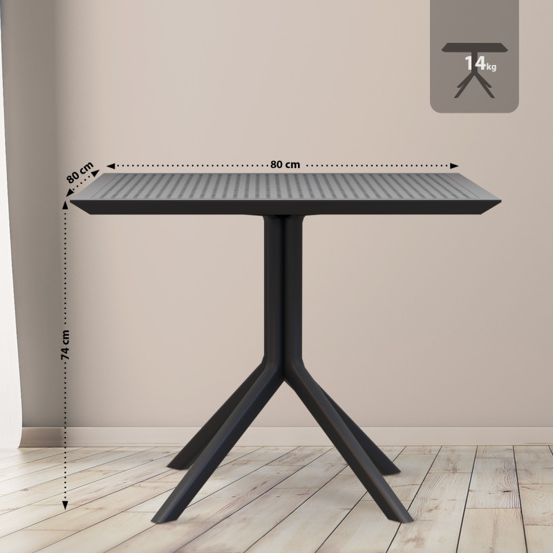 Table Sky 80 cm noire