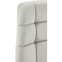 Lot de 2 chaises de salle à manger Tilde en velours gris