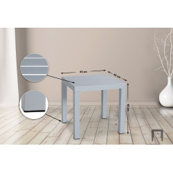 mesa auxiliar gris océano