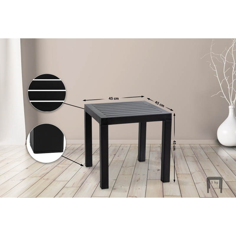 Mesa auxiliar Ocean, negra