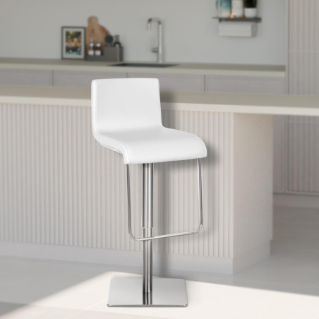 Tabouret de bar Limon E blanc