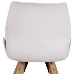 Chaise Luna en plastique blanc