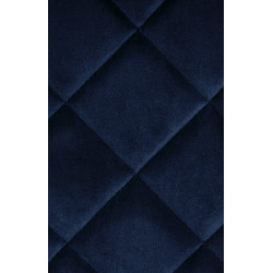 Chaise Springs en velours bleu