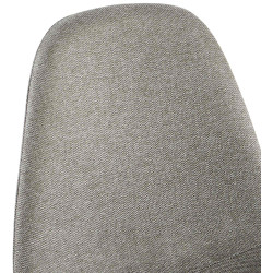 Chaise de salle à manger Napier en tissu gris clair