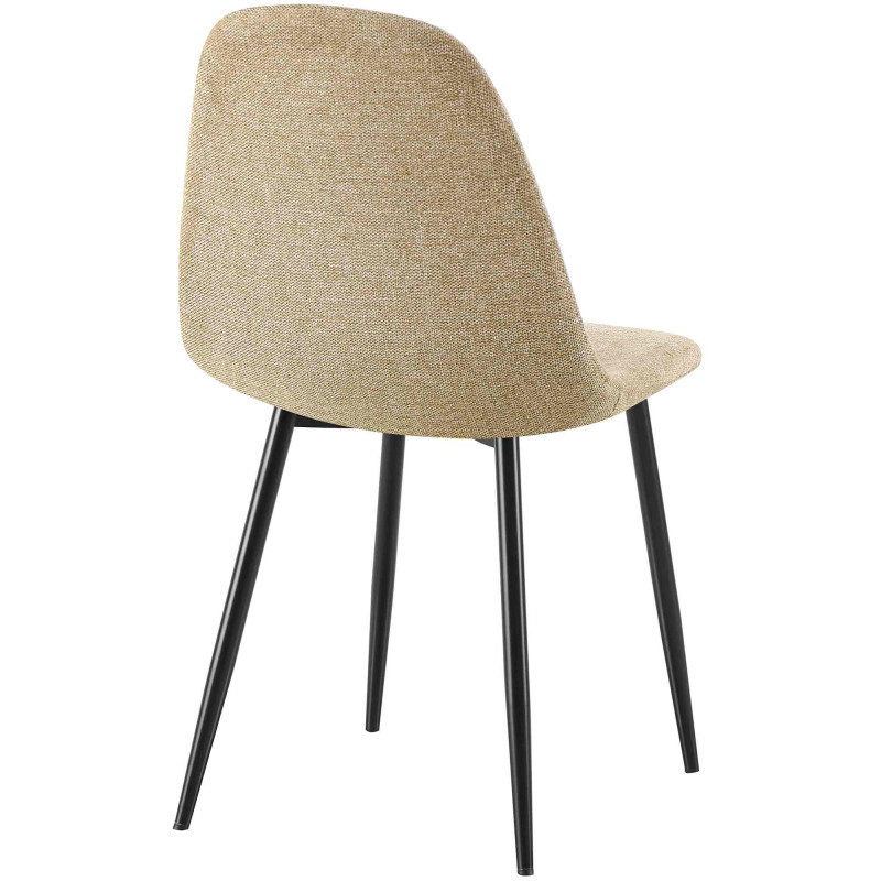 Chaise de salle à manger Napier en tissu taupe