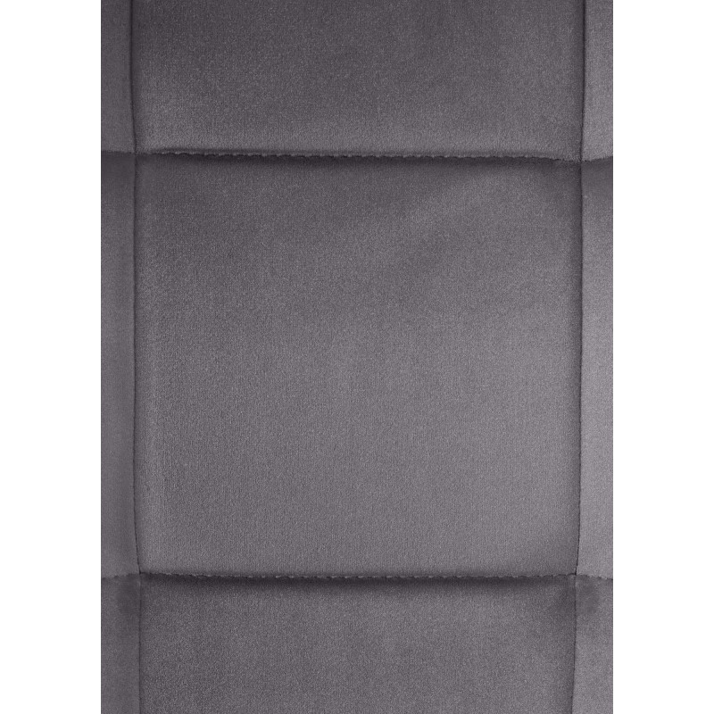 Chaise de salle à manger Vermont en velours gris foncé