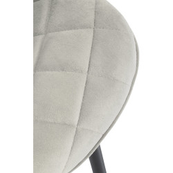 Chaise Springs en velours crème