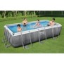 Kit Piscine hors sol tubulaire BESTWAY Power Steel 404 x 201 x 100 cm - Rectangulaire (Avec filtre a cartouche, échelle)