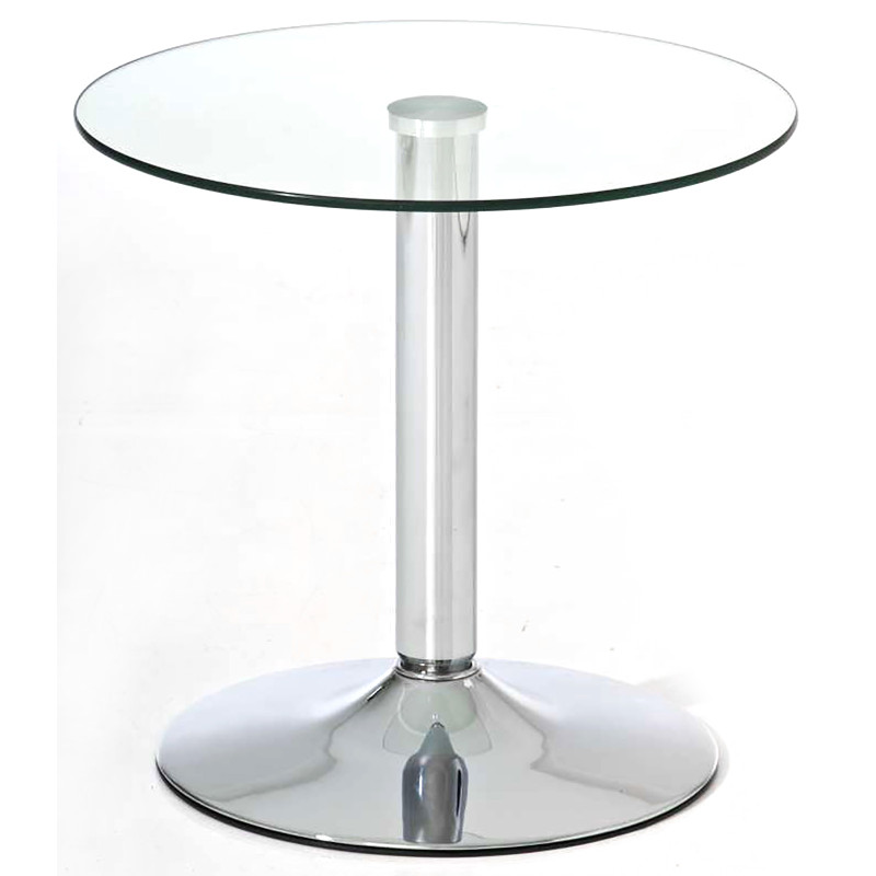 Table en verre Ikarus, verre transparent