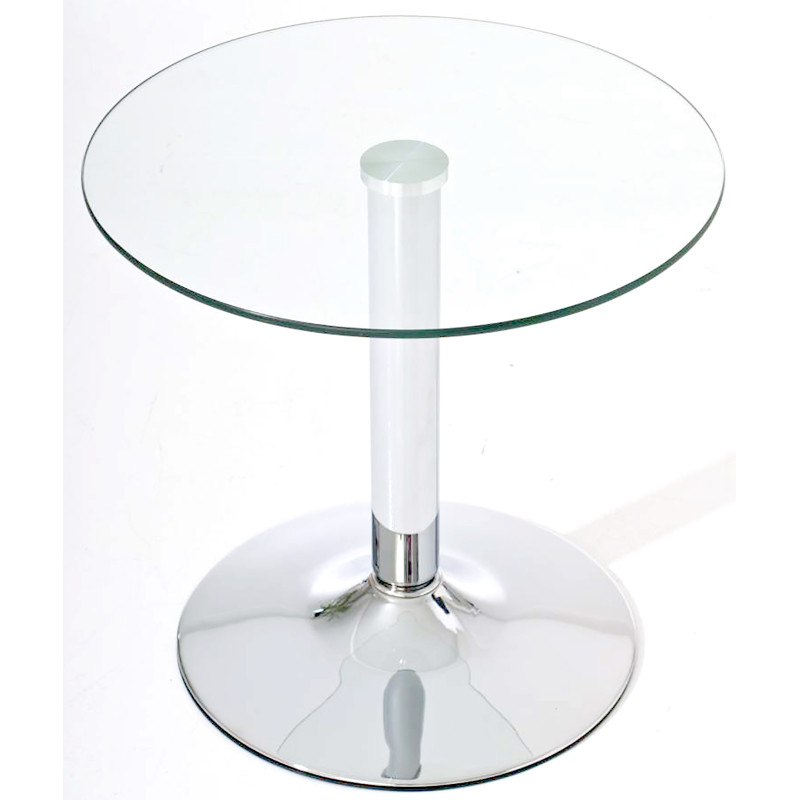 Table en verre Ikarus, verre transparent