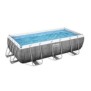 Kit Piscine hors sol tubulaire BESTWAY Power Steel 404 x 201 x 100 cm - Rectangulaire (Avec filtre a cartouche, échelle)