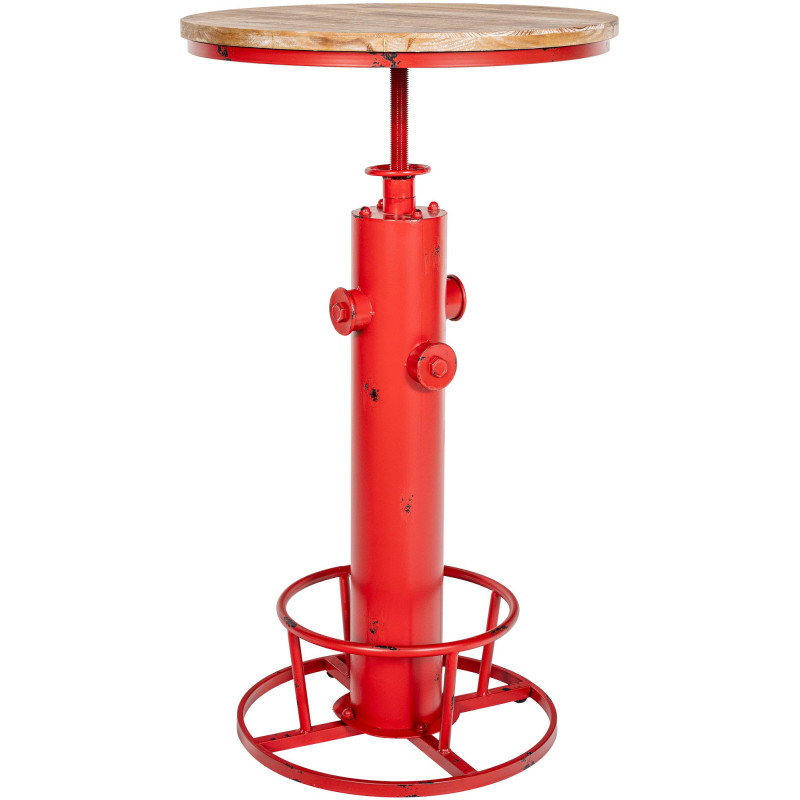 Table haute Ruhr rouge