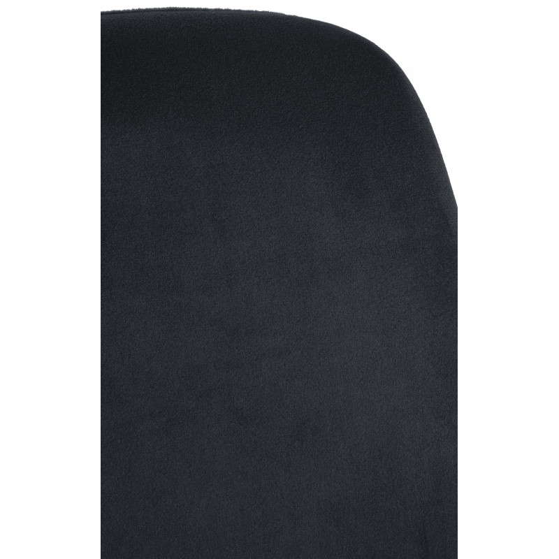 Chaise de salle à manger Victoria en velours noir