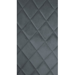 Chaise Telde en velours gris foncé