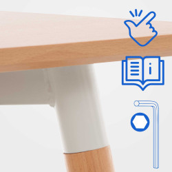 Table Viborg 80 Natura