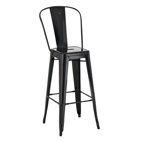Tabouret de bar Aiden noir