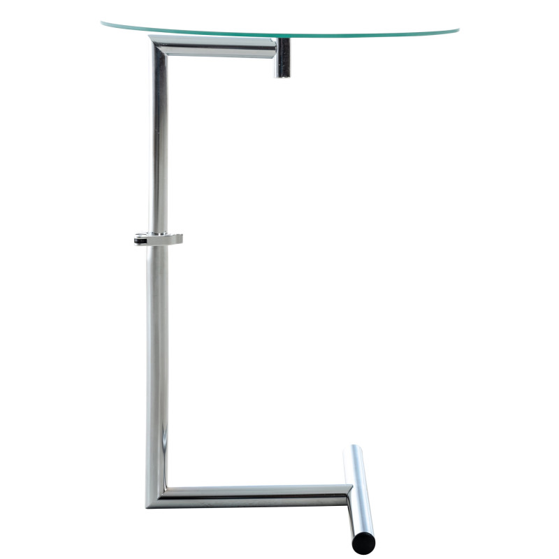 Table en verre Safi, verre transparent
