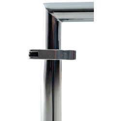 Table en verre Safi, verre transparent