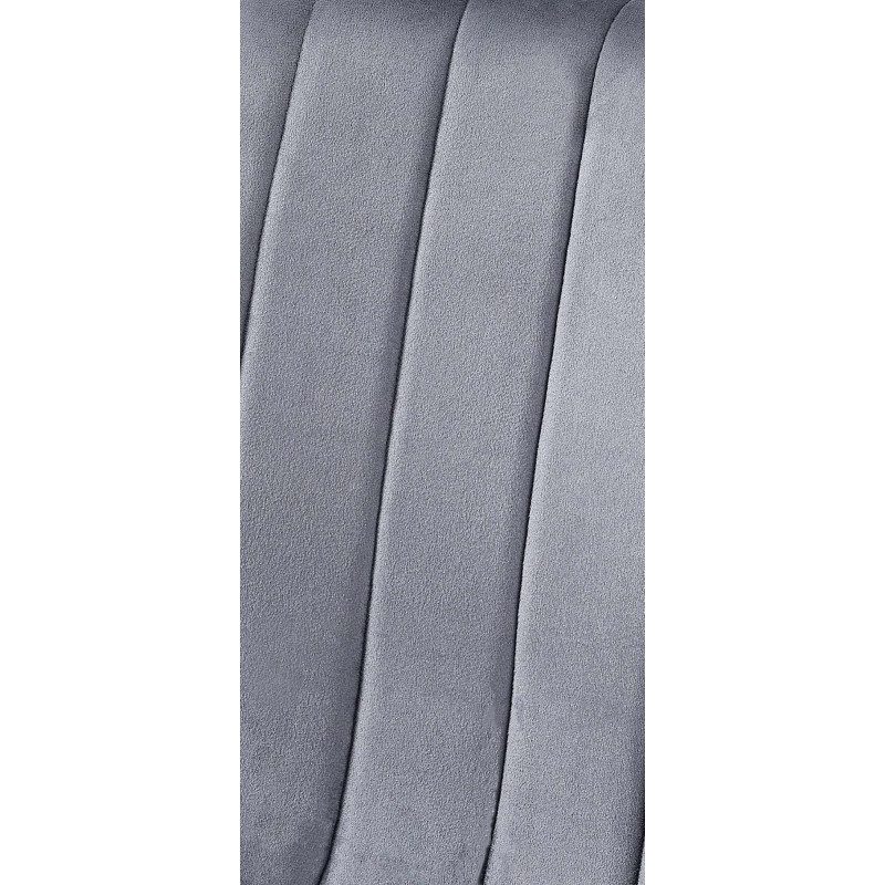 Chaise Dijon en velours gris foncé