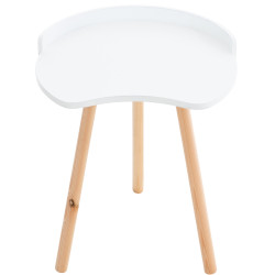 Table d'appoint Jannis blanche