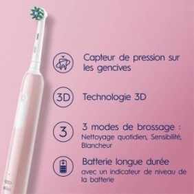 Brosse a dents Èlectrique ORAL-B Pro Series 1 - 80713551 - blanc - sans fil