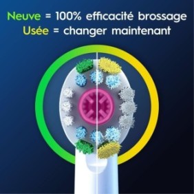 Brossette ORAL-B - 80731295 - pour brosse a dent Èlectrique