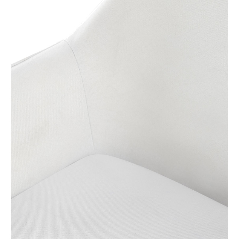 Chaise de salle à manger Vessa en tissu crème
