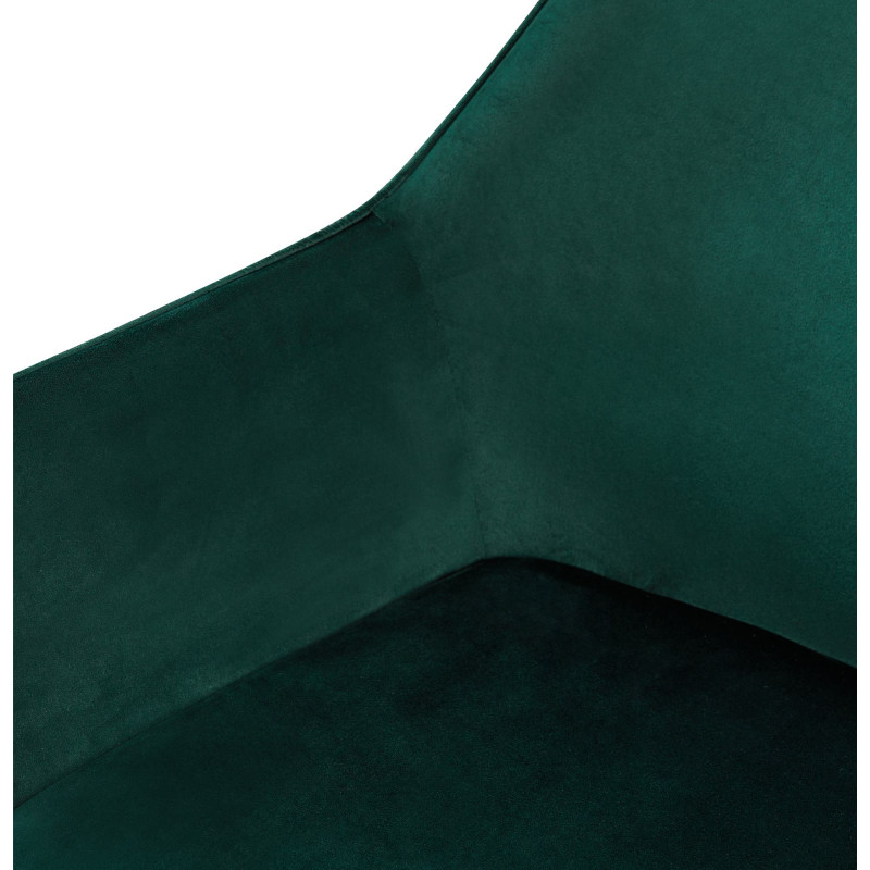 Chaise de salle à manger Vessa en velours vert