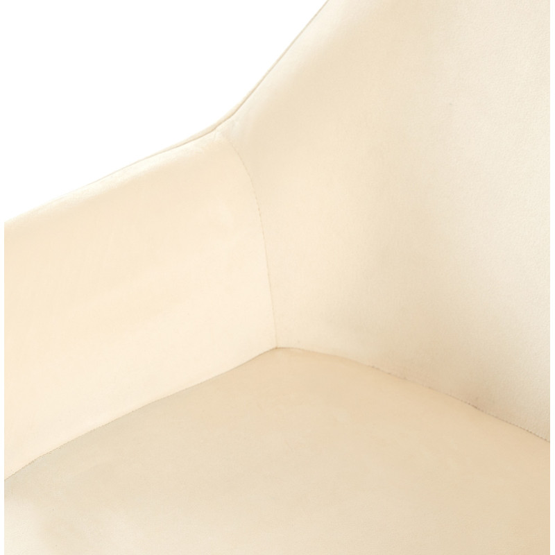 Chaise de salle à manger Vessa velours crème