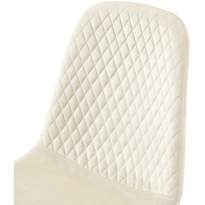 Chaise Giverny en velours crème