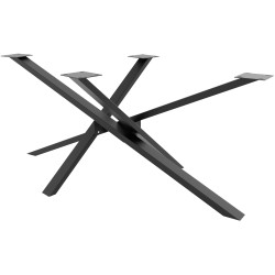 Pies de mesa Jimmy 120x70x72 negros