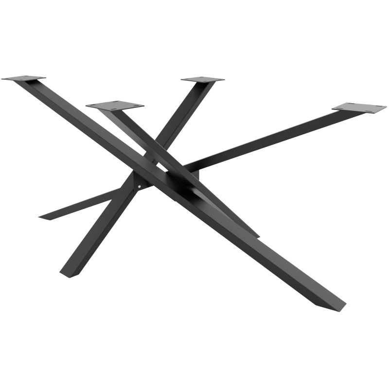 Pieds de table Jimmy 140x70x72 noirs