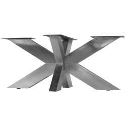 Pieds de table Duncan L98xl58xH43 cm en acier inoxydable