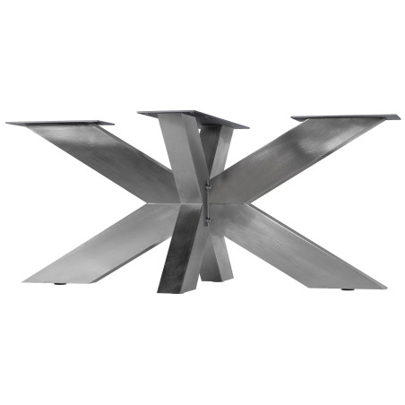 Pieds de table Duncan L98xl58xH43 cm en acier inoxydable